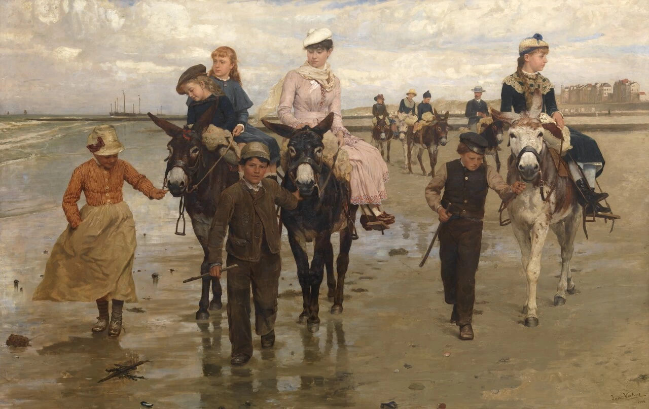 Giro in asino sulla spiaggia, 1884 - Koninklijk Museum voor Schone Kunsten Antwerpen